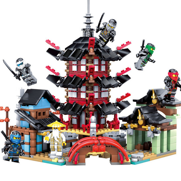 Ninja Temple 737+pcs DIY Building Block Sets educational Toys